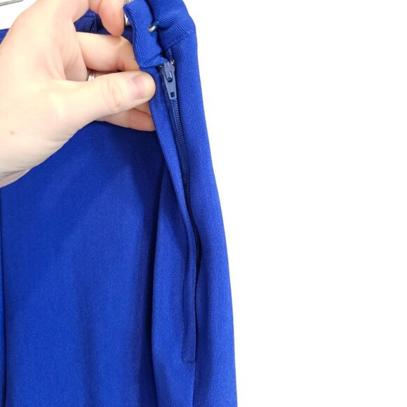 Vintage Womens Western Ranch Show Pants Cobalt‎ Blue Slinky Knit Size XS 26 X 32 - Picture 5 of 11